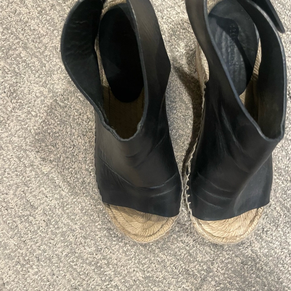 Celine Black Espadrille Sandals size 6
